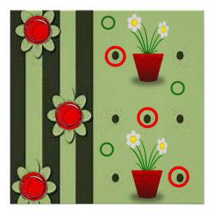 Pôster Cartaz Floral