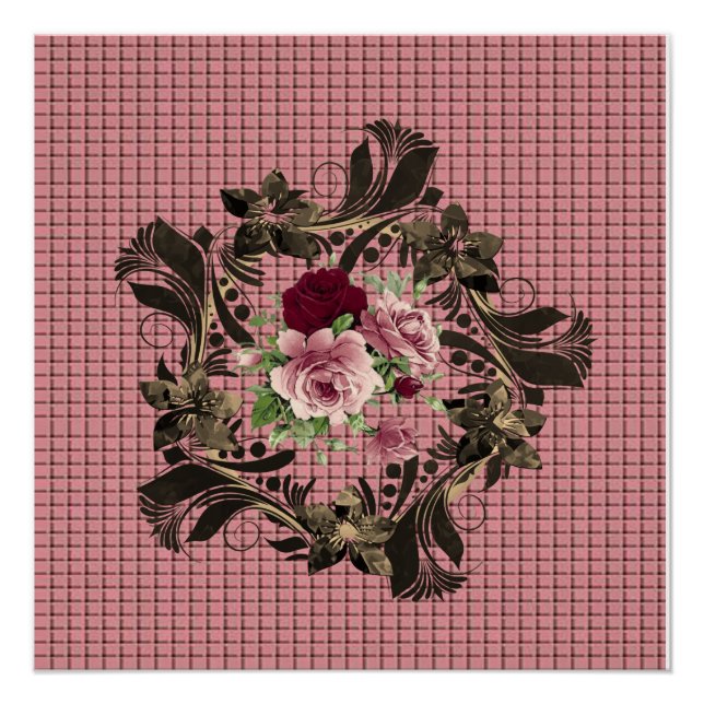 Pôster Cartaz Floral (Frente)