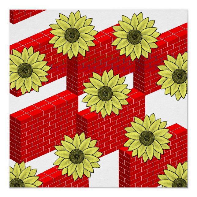 Pôster Cartaz Floral (Frente)