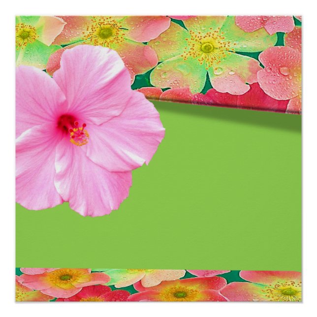 Pôster Cartaz Floral (Frente)