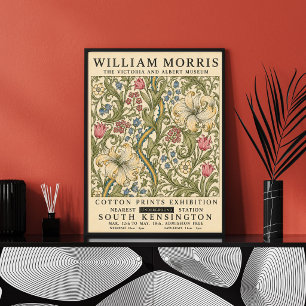 Poster Cartaz Floral William Morris Botânica Vintage