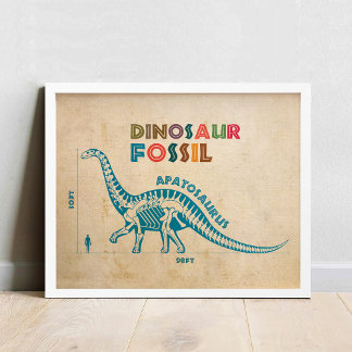 Poster Cartaz Fóssil de Dinossauro 6