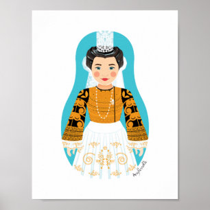 Poster Cartaz francês, Bigoudène Matryoshka