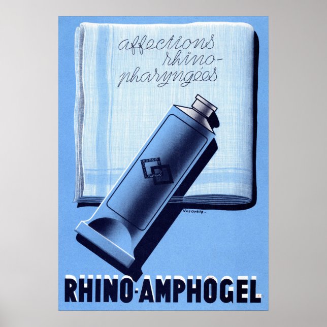 Poster Cartaz Francês da Vacina Ampho Ronchèse de 1910 (Frente)