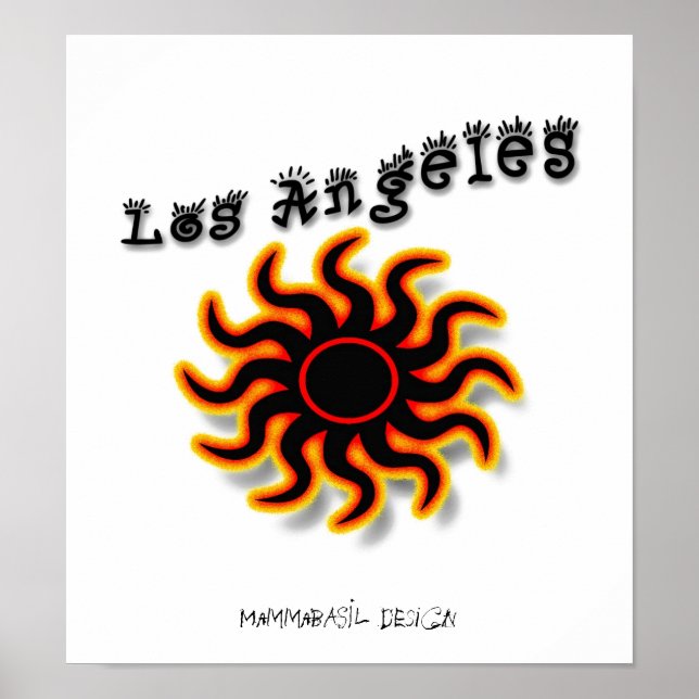Pôster Cartaz Funky de Los Angeles! (Frente)