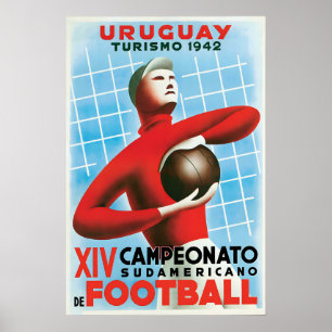 Poster Cartaz Futebol Uruguai Sul-Americano