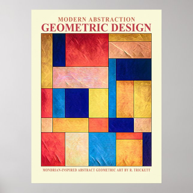 Poster Cartaz Geométrico Abstrato Nº 2 (Frente)