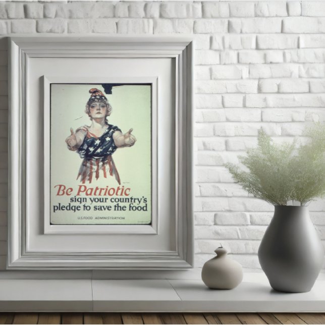 Pôster Cartaz Glossy Be Patriótico (Criador carregado)