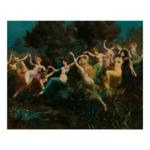 Pôster Cartaz Glossy de Ninfas de Moritz Stifter