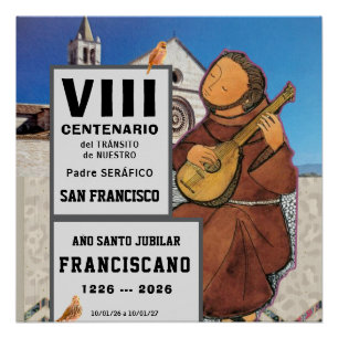 Pôster Cartaz Glossy de São Francisco de Assis