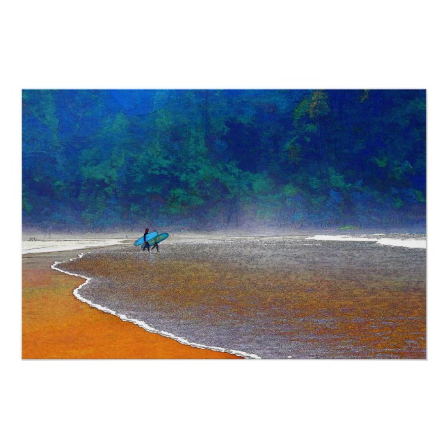 Pôster Cartaz Glossy de Surfistas de Oregon (Frente)