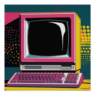 Pôster Cartaz Glossy de Tecnologia de Comunicação Arte