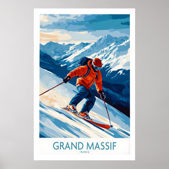 Poster Cartaz Grand Massif França 1 (Frente)