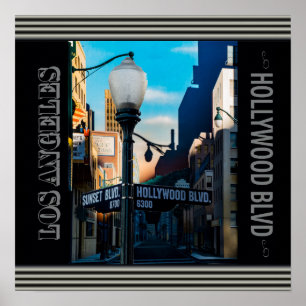 Poster Cartaz Hollywood Blvd. Cartaz