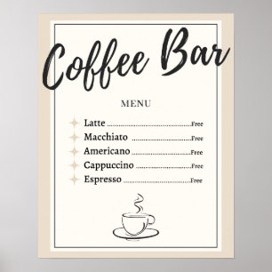 Poster Cartaz/Impressão para Café (Sem moldura) - 40x50cm