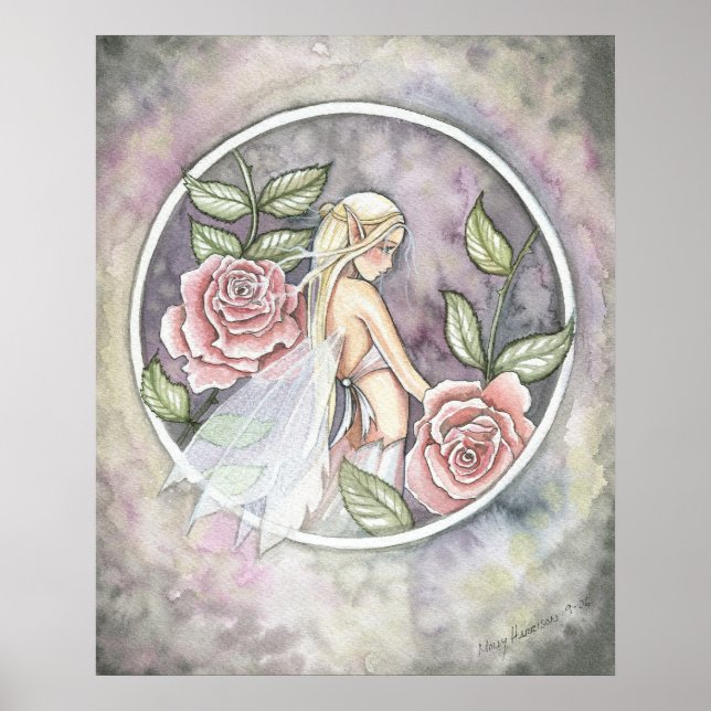 Pôster Cartaz Impresso da Fada da Fantasia da Rosa Captur (Frente)
