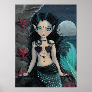 Poster Cartaz Impresso da Sereia Pérola Escura