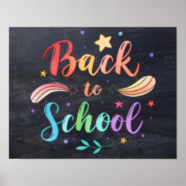 Poster Cartaz Imprimível de Volta às Aulas