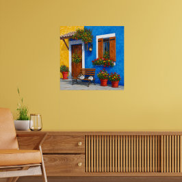 Poster Cartaz Inspirado em Veneza – Vila Colorida