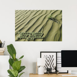 Pôster Cartaz Inspirador de Escritura do Deserto