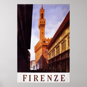 Poster Cartaz italiano do viagem do vintage do ~ de