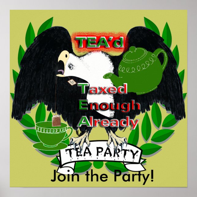Poster Cartaz Já Taxado o Suficiente TEA'd (Frente)
