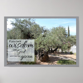 Poster Cartaz James 1:5 | Sabedoria de Deus