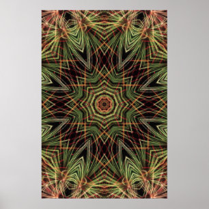 Poster Cartaz "Kaleidoscópio de Verde"