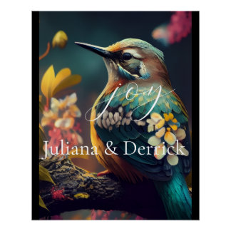 Pôster Cartaz Khem Hummingbird Glossley 20 x 25