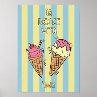 Poster Cartaz La dolce vita