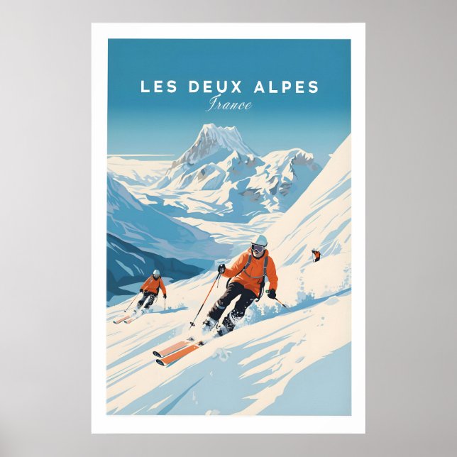 Poster Cartaz Les Deux Alpes 1 (Frente)