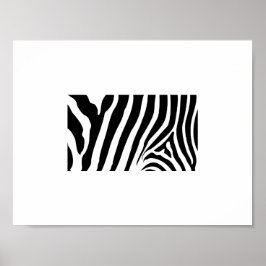 Pôster Cartaz - Listras de Zebra Abstrato