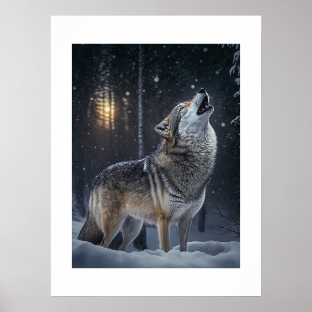 Poster Cartaz Lobo de Yellowstone (Frente)