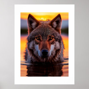 Poster Cartaz Lobo de Yellowstone