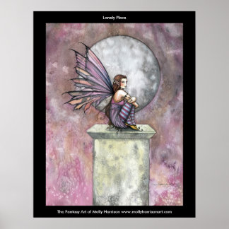 Poster Cartaz Lonely Place Fairy por Molly Harrison