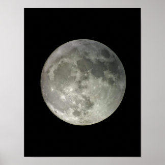 Poster Cartaz Mate de Fotografia da Lua Cheia Original