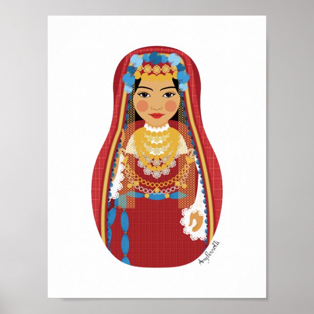 Poster Cartaz Matryoshka Tunisiano (Frente)