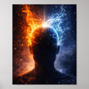 Poster Cartaz Mente de Fogo e Água