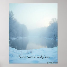 Poster Cartaz Minimalista Calma de Inverno – Arte de Pare