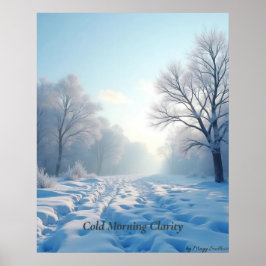 Poster Cartaz Minimalista Calma de Inverno – Arte de Pare