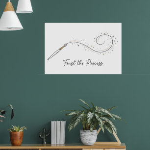 Poster Cartaz Minimalista Confie no Processo