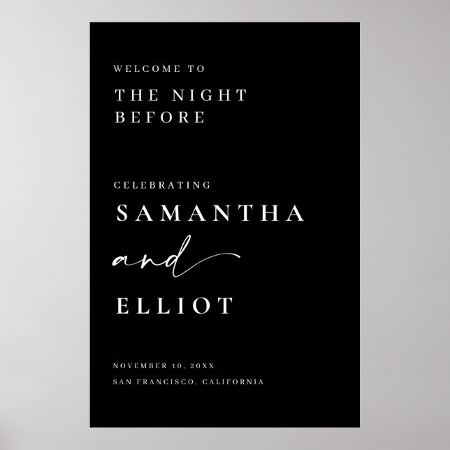 Poster Cartaz Minimalista de Boas-Vindas ao Ensaio de Cas (Frente)