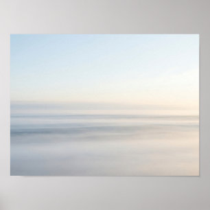 Poster Cartaz Minimalista de Horizonte Atmosférico Suave