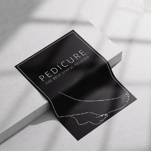 Poster Cartaz Minimalista de Pedicure Relaxante