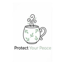 Cartaz Minimalista Proteja Sua Paz