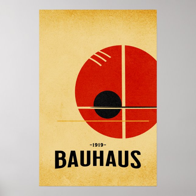 Poster Cartaz Moderno Bauhaus (Frente)