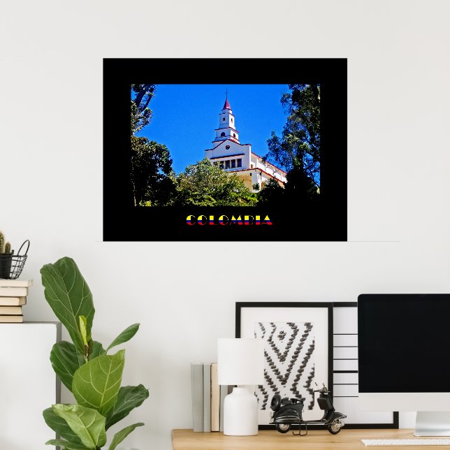 Poster Cartaz Monserrate Colômbia (Escritório em casa)