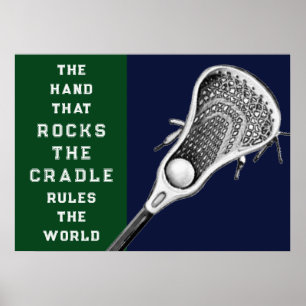 Poster Cartaz Motivacional de Esportes de Lacrosse