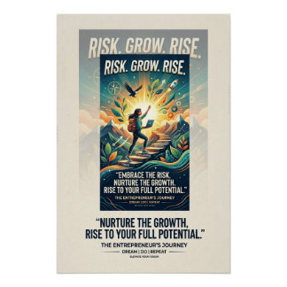 Pôster Cartaz Motivacional Imagine Construa Alcance