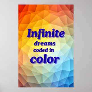Poster Cartaz Motivacional Sonhos Arte de Parede Decoraçã